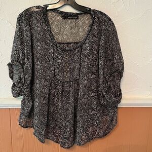 Patterson J. Kincaid Baby Doll Style Blouse Size Medium